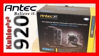 Antec kuhler H20 920 Liquid Cooling System Installation and Review [upl. by Beverlee874]