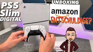 Playstation 5 Slim Edition  Unboxing nach Lieferschwierigkeiten JA AMAZON ich meine DICH [upl. by Arlena620]