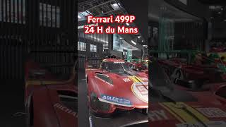 Ferrari 499P vainqueur des 24 heures du Mans 2023 au salon rétromobile de Paris [upl. by Airrehs]