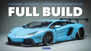 Full Build  Aoshima LBWorks Lamborghini Aventador [upl. by Noryb176]