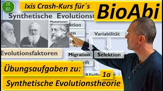 Synthetische Evolutionstheorie 1a  Anwendungsaufgaben zur Vorbereitung aufs Abitur Teil A [upl. by Akimik]