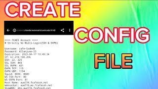 How to create config file for http custom  2023 [upl. by Denyse]