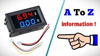 Digital VoltAmp panel meter explained connection adjustment accuracy range and more [upl. by Simons73]