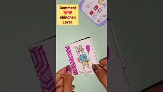 diy cute shinchan diary🥰✨ easy youtubeshorts shorts trendingshorts viral shinchan cute diary [upl. by Gibe504]