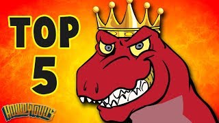 Top 5 Dinosaur Songs  Best Dinosaur Cartoons for Kids from Dinostory by Howdytoons [upl. by Torrin738]