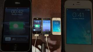 iPhone 3G vs iPhone 3GS vs iPhone 4 boot up test shorts iphone3g iphone3gs iphone4 ios [upl. by Nnylyam]