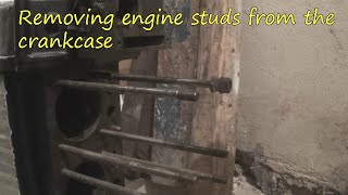 Removing engine studs SV Akestor Volvo Penta MD2B Part 6 [upl. by Attenyw]