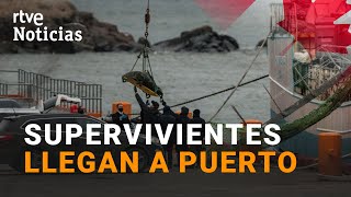 PESQUERO quotPITANXTOquot Los 3 SUPERVIVIENTES y 7 FALLECIDOS del NAUFRAGIO llegan a PUERTO I RTVE [upl. by Frear]