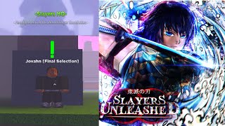 CODES Slayers HQFinal Selection NPC Slayers Unleashed [upl. by Salina]