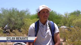 Mens Golf  Coach Beard and Dylan Menante after round three of the NCAA Championships [upl. by Bud]