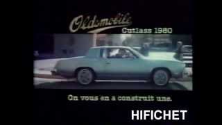 Oldsmobile Cutlass 1980 Publicité Québec [upl. by Yuu]