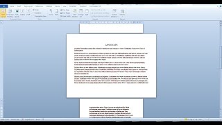 Change the page orientation and size of a single paqe in a Word document Word 2010 2016 [upl. by Leynad589]