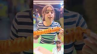 Tasty potato tornado😂 dushyantkukreja shorts [upl. by Nonnad]