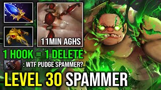 LEVEL 30 MID PUDGE SPAMMER 11Min Scepter Magnet Hook 1 Heap Per Minute Max Strength Dota 2 [upl. by Ros620]