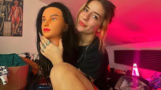 ASMR FAST CHAOTIC Head Massage Personal Attention Haircut Face Touching [upl. by Alejandro]