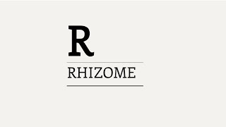 Three Minute Theory What is the Rhizome [upl. by Nadbus]