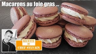 Macarons au foie gras  Un apéritif festif avec Chef Sylvain [upl. by Trudnak]