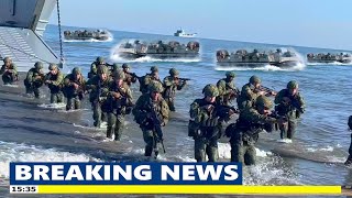 Hundreds of US Navy Landing Craft Air Cushions LCAC transports Marines that shocked China [upl. by Attesor706]