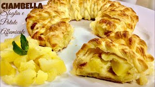 CIAMBELLA DI SFOGLIA E PATATE AFFUMICATE ricetta semplice e veloce Tutti a Tavola [upl. by Aldric]