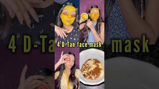 4 Detan Face mask you can try this summer ☀️  Skin brightening pack ytshorts summer [upl. by Siulesoj]