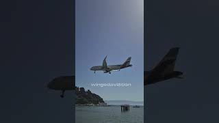 Corfu landing and takeoff edit aviation planeedits aviationlads edit [upl. by Philbrook928]