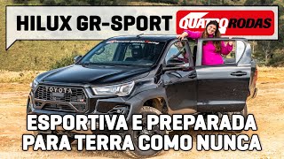 Toyota Hilux GRSport TESTAMOS a picape de 224 cv que CORRE até na terra [upl. by Agathy]