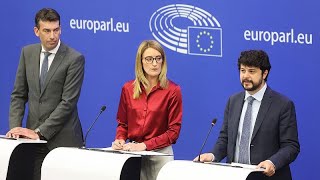 Intelligenza artificiale il Parlamento Ue approva il testo finale dellAI Act [upl. by Llehsim]