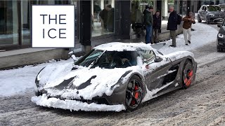 Super and Hypercars in St Moritz 2024  Jesko DB10 550 Spyder Miura SV Gemballa Marsien CCXR [upl. by Dwaine]