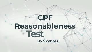 CPF Reasonableness Test robot [upl. by Nyleuqaj]