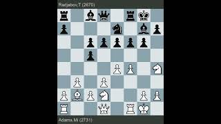 FIDE World Championship 2004  Adams vs Radjabov  Round 62 [upl. by Earaj]