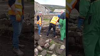 Dry Stone Walling experience day at Reeth [upl. by Graybill454]