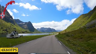 Driving in Norway  Ballstad To Nusfjord  Lofoten Islands  4K60 [upl. by Airogerg891]