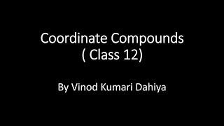 Basics Of Coordinate Compounds and How to calculate Denticity and Coordination Number CN [upl. by Llirrem]