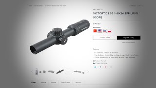 Vector Optics Victoptics S6 16x24 SFP LPVO Unboxing [upl. by Leid]