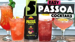 PASSOA  5 Easy Cocktail Recipes  Passion Fruit Liqueur  Steve the Barman [upl. by Lizabeth1]