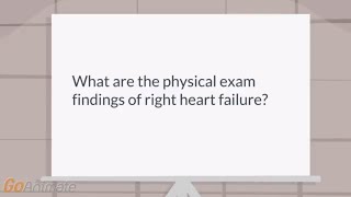 Right heart failure  What are the physical exam findings of right heart failure [upl. by Nibuz]