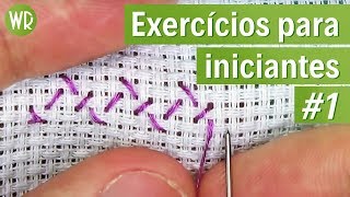 ❌2 exercícios simplespara INICIANTES 1  ponto cruz avesso PERFEITO [upl. by Eetse11]