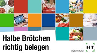 Halbe Brötchen richtig belegen  Hauswirtschaft [upl. by Nnayram]