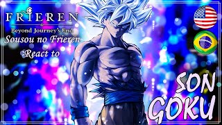 GC Sousou no Frieren React Goku Dragon Ball Z  Saiyajin  🇧🇷🇺🇸 [upl. by Ahseet]