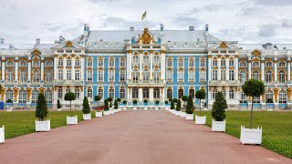 Catherine Palace and Peterhof Gardens in St Petersburg Russia [upl. by Esinyl]