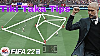 How to play tiki Taka in fifa 22 [upl. by Annmaria]