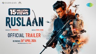 Ruslaan Official Trailer  Aayush Sharma Jagapathi Babu Sushrii  Karan B  Radhamohan  26th Apr [upl. by Garratt323]