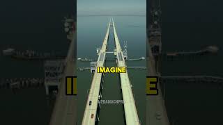 longest bridge over Water lake Pontchartrain Causeway engineering pontchartrain bridge [upl. by Paresh950]