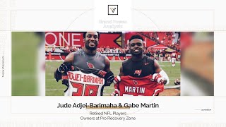 Brand Power Analysis Gabe Martin and Jude AdjeiBarimah Retired NFL Players and Founders of PRZ [upl. by Netsirhc769]