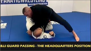 BJJ Guard Passing  The Headquarters Position by Rafael Lovato Jr [upl. by Aneerak199]