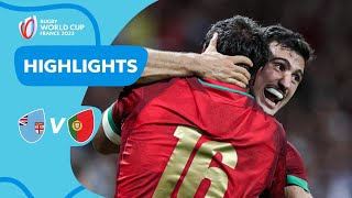 Portugal make HISTORY in Fiji cliffhanger  Fiji v Portugal  Rugby World Cup 2023 Highlights [upl. by Ynalem]