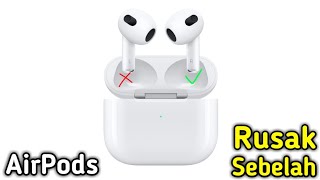 CARA MENGATASI AIRPODS RUSAK SEBELAH tws headset inpods inpods12 [upl. by Salli]