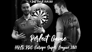 Florian Hempel am Tag des 9 Darters  Einblicke von der HYLO PDC Europe Super League 2021 [upl. by Llorre362]