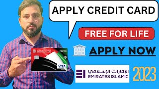 Apply credit card emirates Islamic bank in uae how to get online with low salary [upl. by Aidualk]