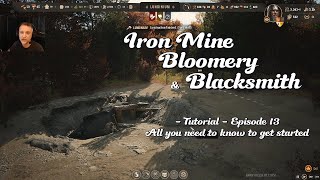 Iron Mine Bloomery and Blacksmith explained  Manor Lords guide [upl. by Okimik]